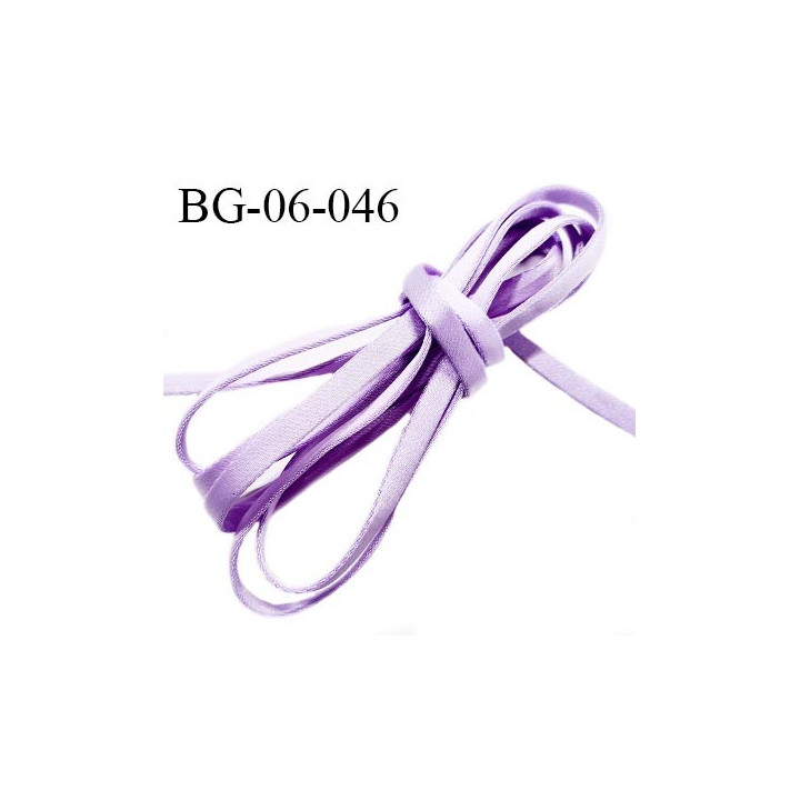 Galon lacette ou cache armature et baleine underwire 6 mm couleur mauve brillant prix au mètre
