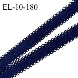 Elastique 10 mm lingerie haut de gamme couleur bleu nuit élastique souple prix au mètre