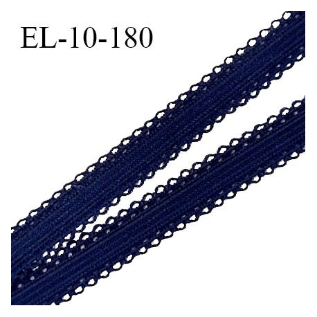 Elastique 10 mm lingerie haut de gamme couleur bleu nuit élastique souple prix au mètre