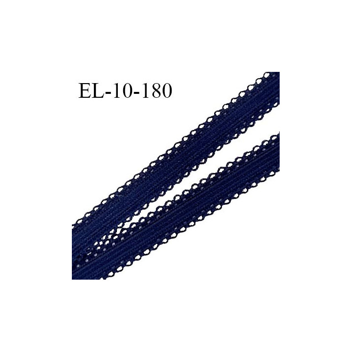 Elastique 10 mm lingerie haut de gamme couleur bleu nuit élastique souple prix au mètre