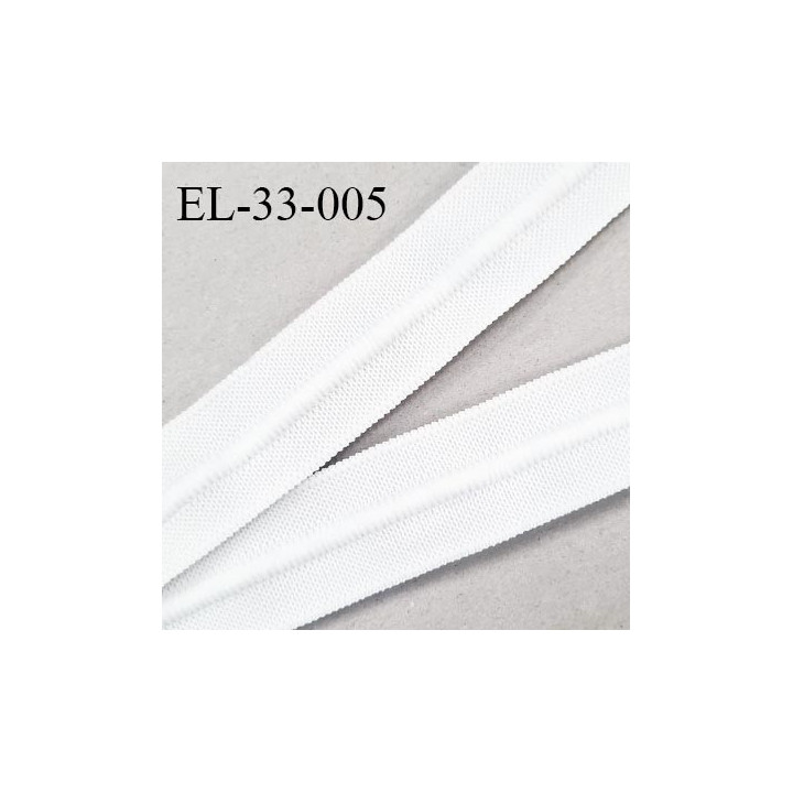 Elastique 33 mm plat fronceur ou à smock avec cordon intérieur 5 mm couleur écru largeur 33 mm prix au mètre