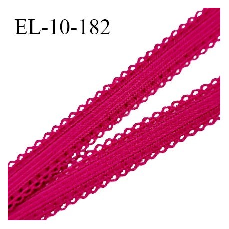 Elastique 10 mm lingerie haut de gamme couleur fuschia élastique souple prix au mètre