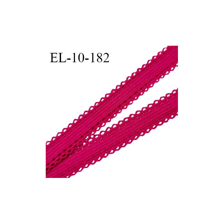 Elastique 10 mm lingerie haut de gamme couleur fuschia élastique souple prix au mètre