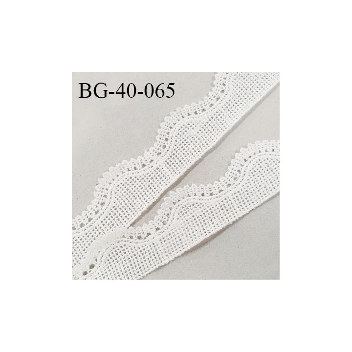 Galon 40 mm crochet couleur naturel largeur 40 mm prix au mètre
