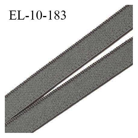Elastique 10 mm lingerie haut de gamme couleur gris élastique souple fabriqué France grande marque largeur 10 mm prix au mètre