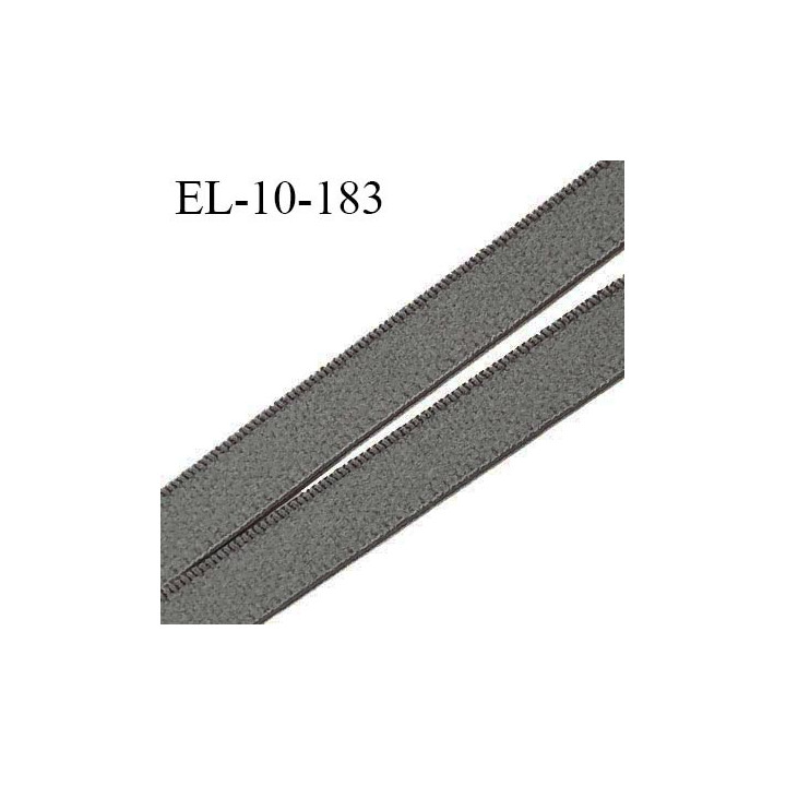 Elastique 10 mm lingerie haut de gamme couleur gris élastique souple fabriqué France grande marque largeur 10 mm prix au mètre