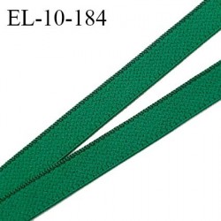 Elastique 10 mm lingerie haut de gamme couleur vert émeraude élastique souple fabriqué France grande marque prix au mètre
