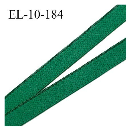 Elastique 10 mm lingerie haut de gamme couleur vert émeraude élastique souple fabriqué France grande marque prix au mètre