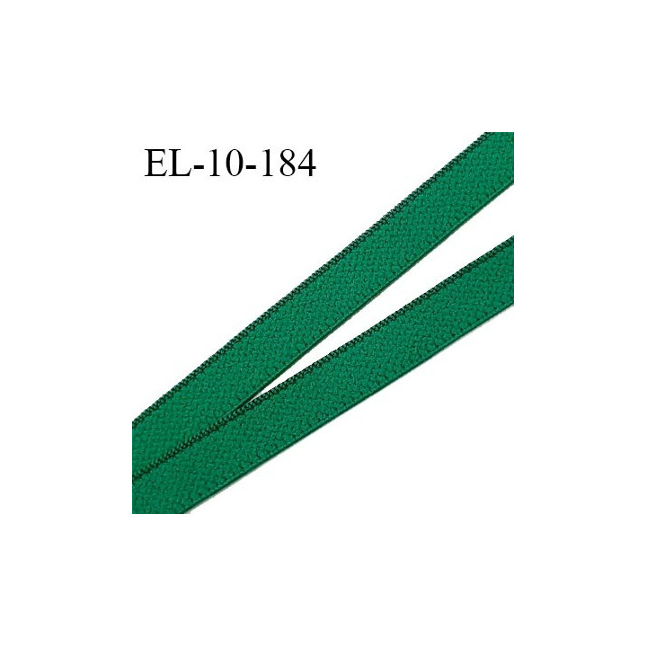 Elastique 10 mm lingerie haut de gamme couleur vert émeraude élastique souple fabriqué France grande marque prix au mètre