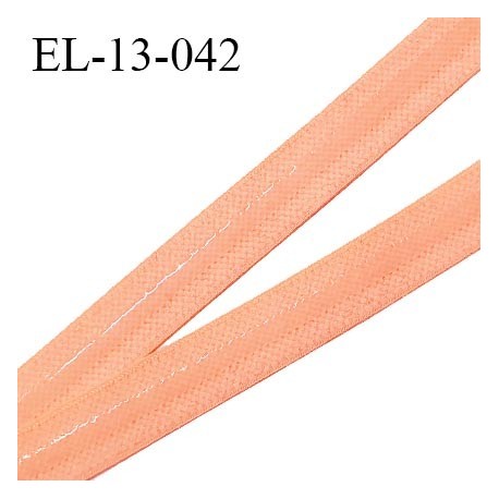 Elastique 13 mm anti-glisse haut de gamme couleur pamplemousse fabriqué en France prix au mètre