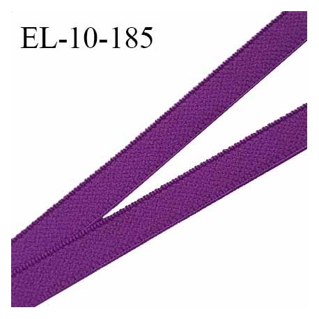 Elastique 10 mm lingerie haut de gamme couleur violet élastique souple fabriqué France grande marque largeur 10 mm prix au mètre