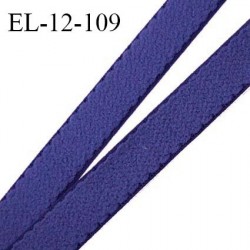 Elastique 12 mm lingerie haut de gamme fabriqué en France couleur bleu nuit bonne élasticité largeur 12 mm prix au mètre