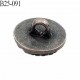 Bouton 25 mm couleur noir et acier accroche avec un anneau diamètre 25 mm épaisseur 5.5 mm prix à l'unité
