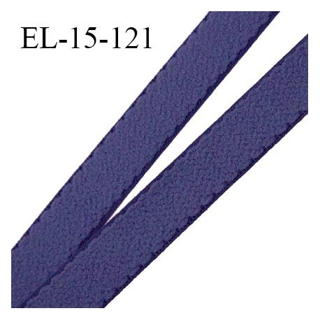 Elastique 15 mm lingerie haut de gamme fabriqué en France couleur bleu encre prix au mètre