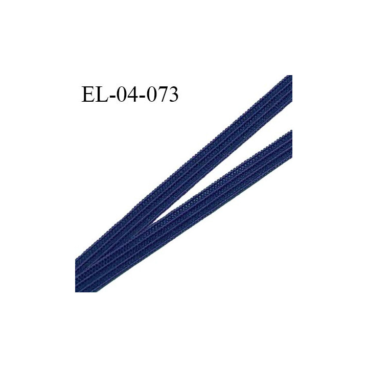 Elastique 4 mm spécial lingerie et couture couleur bleu marine grande marque fabriqué en France prix au mètre