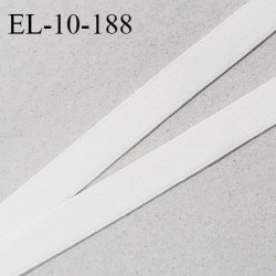 Elastique 10 mm lingerie haut de gamme couleur écru élastique souple style velours fabriqué France grande marque prix au mètre