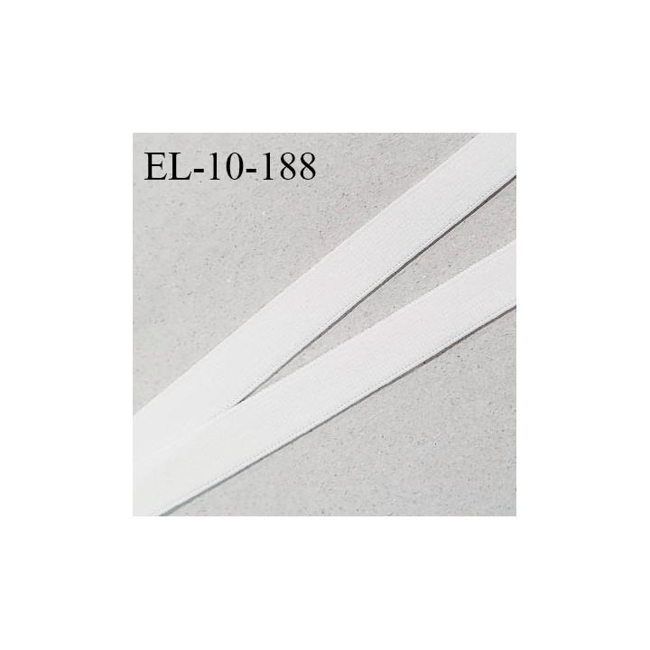 Elastique 10 mm lingerie haut de gamme couleur écru élastique souple style velours fabriqué France grande marque prix au mètre