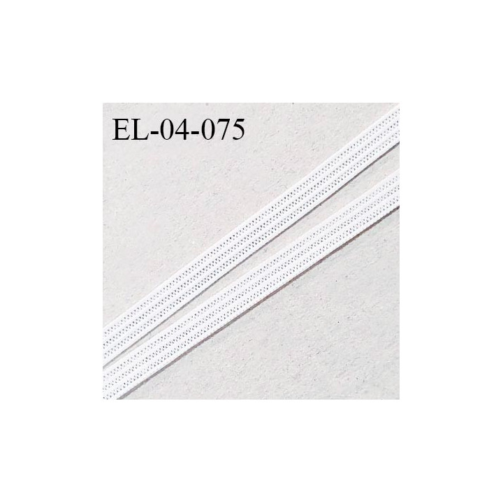 Elastique 4 mm spécial lingerie et couture couleur écru grande marque fabriqué en France prix au mètre