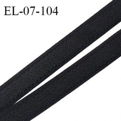 Elastique lingerie 07 mm haut de gamme élastique souple allongement +30% couleur noir largeur 07 mm prix au mètre