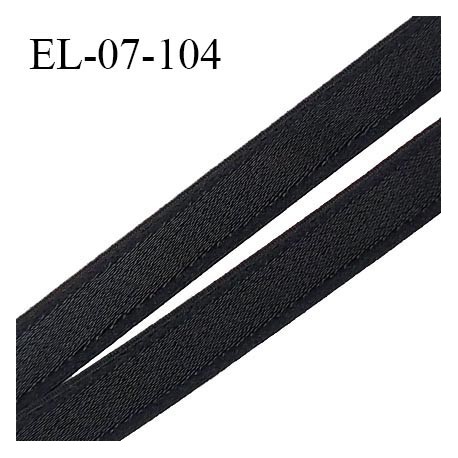 Elastique lingerie 07 mm haut de gamme élastique souple allongement +70% couleur noir largeur 07 mm prix au mètre