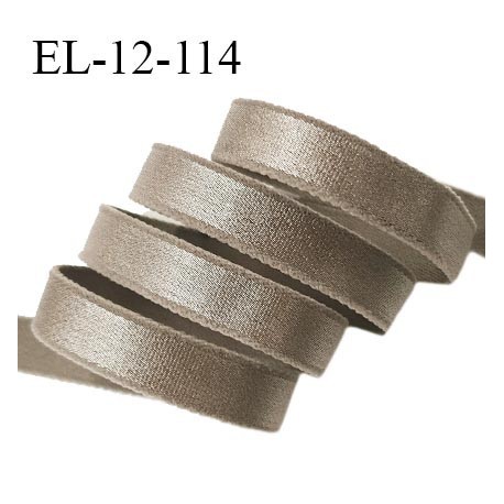 Elastique 12 mm bretelle lingerie haut de gamme fabriqué en France couleur noisette prix au mètre