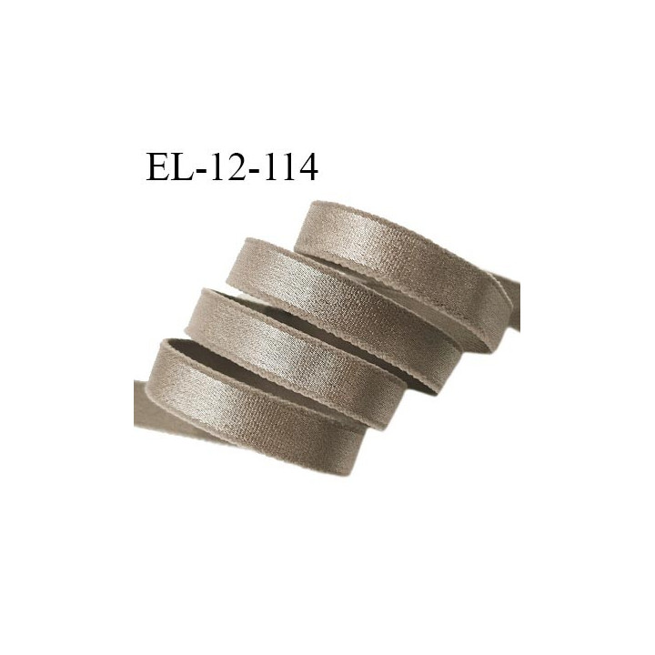Elastique 12 mm bretelle lingerie haut de gamme fabriqué en France couleur noisette prix au mètre