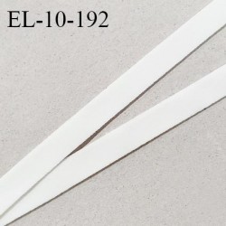 Elastique 10 mm lingerie haut de gamme couleur écru élastique souple doux au toucher fabriqué France grande marque prix au mètre