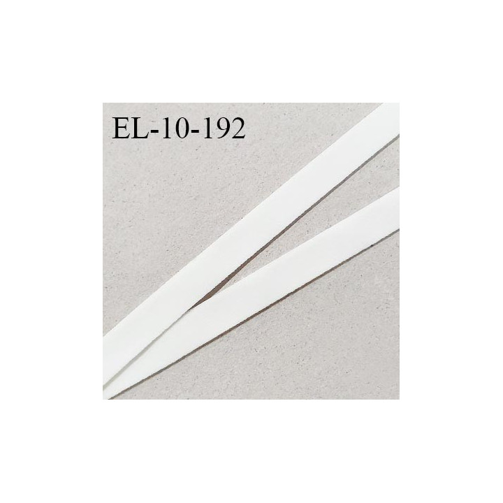 Elastique 10 mm lingerie haut de gamme couleur écru élastique souple doux au toucher fabriqué France grande marque prix au mètre