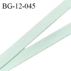 Devant bretelle 12 mm en polyamide attache bretelle rigide pour anneaux couleur pistache pastel haut de gamme prix au mètre