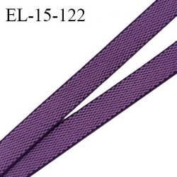 Elastique 15 mm lingerie haut de gamme fabriqué en France couleur violine bonne élasticité prix au mètre