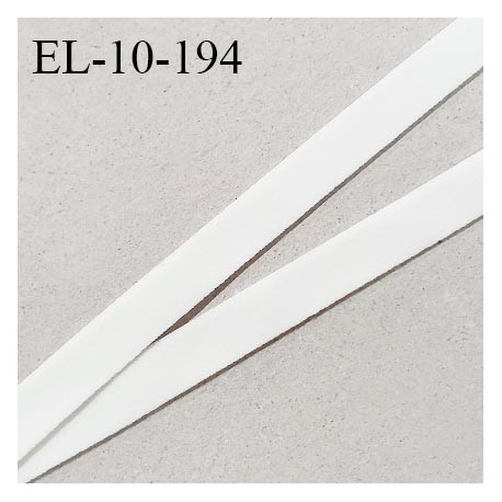 Elastique 10 mm lingerie haut de gamme couleur écru élastique velours souple fabriqué France grande marque prix au mètre