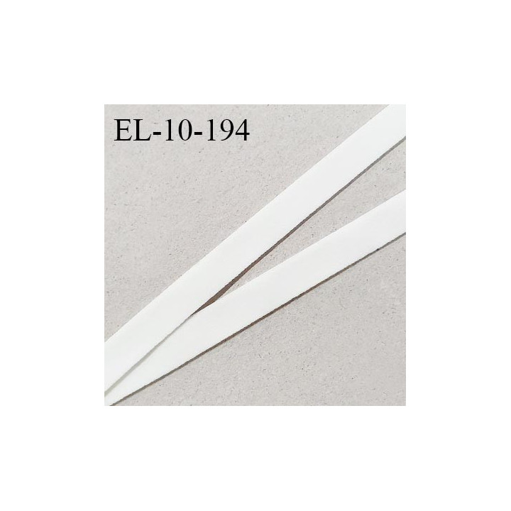 Elastique 10 mm lingerie haut de gamme couleur écru élastique velours souple fabriqué France grande marque prix au mètre