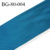 Galon rehausse 75 cm couleur bleu paon avec motifs largeur 75 cm prix au mètre