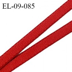 Elastique 9 mm lingerie couleur rouge brique doux au toucher haut de gamme Fabriqué en France largeur 9 mm prix au mètre
