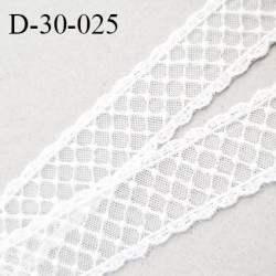 Galon dentelle 30 mm synthétique largeur 30 mm prix au mètre