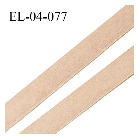 Elastique 4 mm fin spécial lingerie polyamide élasthanne couleur nougat grande marque fabriqué en France prix au mètre