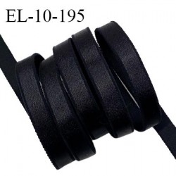 Elastique 10 mm bretelle lingerie haut de gamme fabriqué en France couleur noir élastique souple et brillant prix au mètre