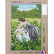 Canevas à broder 45 x 65 cm marque MARGOT thème FLEURS DES CHAMPS fabrication française