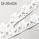 Dentelle 30 mm crochet couleur naturel largeur 30 mm prix au mètre