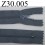 fermeture éclair grise longueur 30 cm couleur gris non séparable zip nylon largeur 2,5 cm