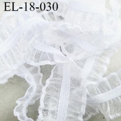 Elastique 18 mm lingerie froufrou et autre couleur blanc reflets brillant largeur 18 mm prix au mètre