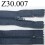 fermeture éclair longueur 30 cm couleur gris bleuté non séparable zip nylon largeur 2,5 cm