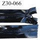 Fermeture vinyle 30 cm non séparable couleur noir brillant longueur 30 cm largeur 3.2 cm zip nylon invisible prix à l'unité