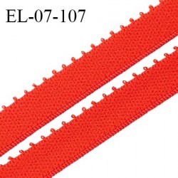Elastique picot 7 mm lingerie couleur rouge garance largeur 7 mm haut de gamme Fabriqué en France prix au mètre