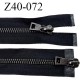 Fermeture zip 40 cm couleur noir double curseur longueur 40 cm largeur 3.4 cm zip métal largeur 7 mm prix à l'unité