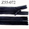 Fermeture zip 55 cm non séparable couleur bleu marine zip glissière nylon invisible longueur 55 cm largeur 25 mm prix à l'unité