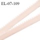 Elastique picot 7 mm lingerie couleur champagne rosé largeur 7 mm haut de gamme Fabriqué en France prix au mètre
