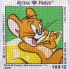 Canevas à broder ENFANT 15 x 15 cm marque ROYAL PARIS TOM ET JERRY fabrication française