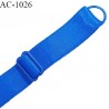 Bretelle 20 mm lingerie SG couleur bleu royal largeur 20 mm longueur 31 cm très haut de gamme prix à la pièce