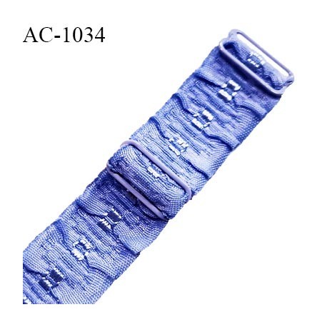 Bretelle 20 mm lingerie SG couleur aigue marine largeur 20 mm longueur 32 cm très haut de gamme prix à la pièce
